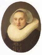 REMBRANDT Harmenszoon van Rijn Cornelia Pronck wife of Albert Cuyper (mk05) oil on canvas